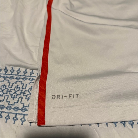 Clemson men’s Nike Dri-FIT White Jacket with Orange Trim - Picture 3 of 5